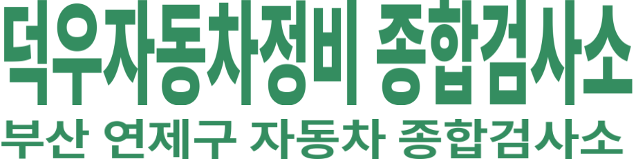 덕우자동차정비 종합검사소 로고 이미지